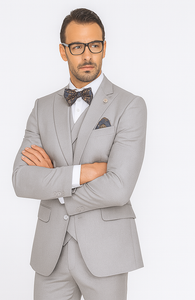 Men's Wide Leg Suits – Classic, Athletic Fit 1-Button Vested Wool Suits