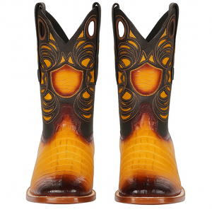 Men's Wild West Caiman Tail Ranch Toe Boots 282401