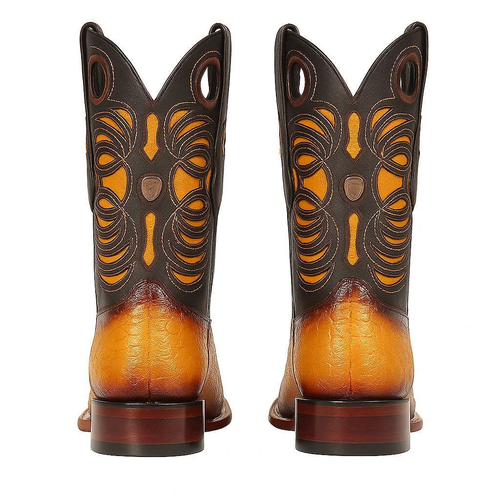 Men's Wild West Caiman Tail Ranch Toe Boots 282401 - Image 7