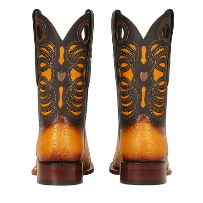 Men's Wild West Caiman Tail Ranch Toe Boots 282401 - Image 7
