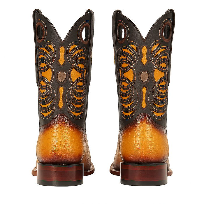 Men's Wild West Caiman Tail Ranch Toe Boots 282401