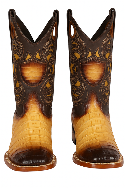 Men's Wild West Caiman Tail Ranch Toe Boots 282401 - Image 8