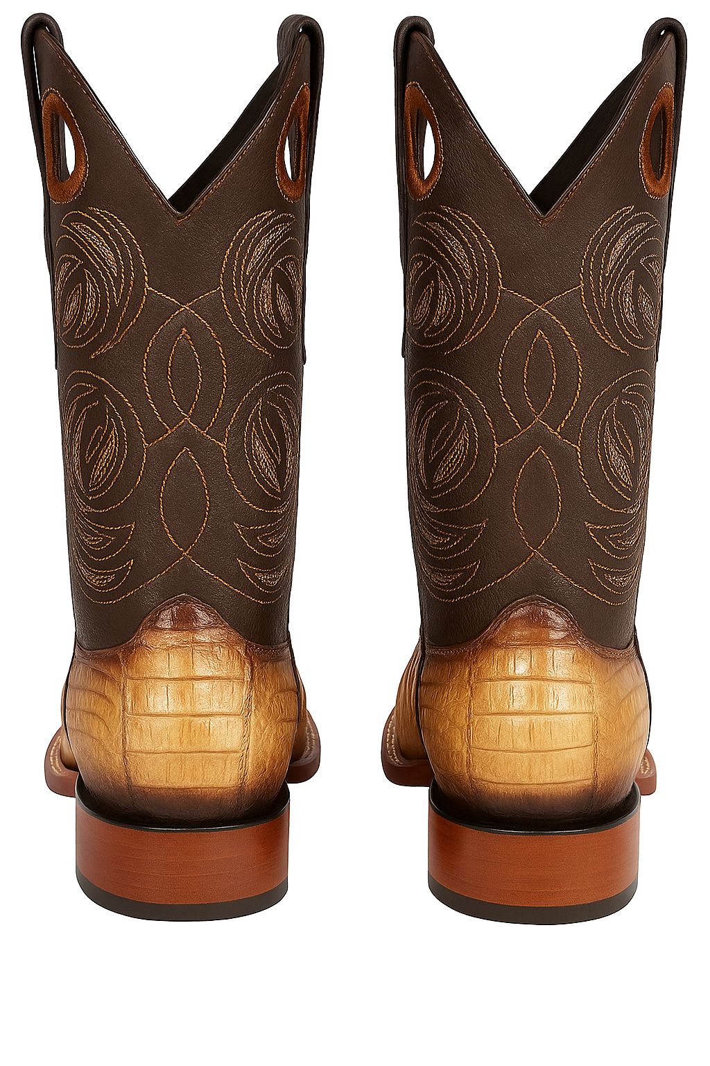 Men's Wild West Caiman Tail Ranch Toe Boots 282401 - Image 9
