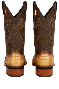 Men's Wild West Caiman Tail Ranch Toe Boots 282401