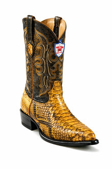 Men's Wild West Python Skin J Toe Boots 29957