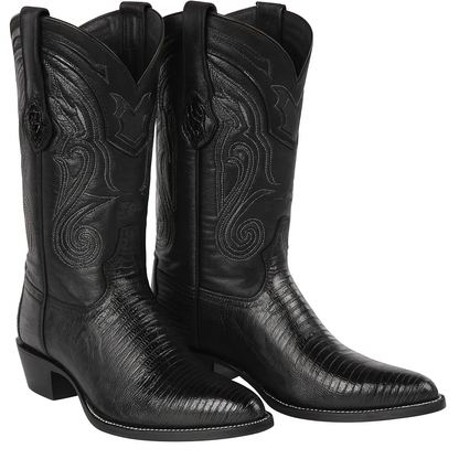 Men's Wild West Teju Lizard Skin J Toe Boots 29907 - Image 10