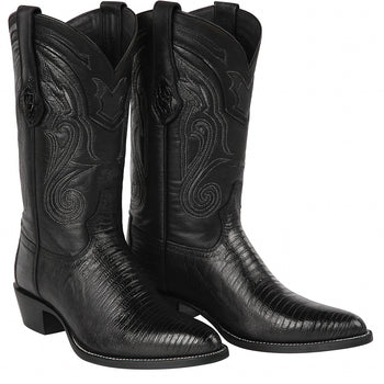 Men's Wild West Teju Lizard Skin J Toe Boots 29907 - Image 10