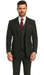 Mens Winter Suit - Suit For Cold Weather - Winter Color Tweed Herringbone Green Suit