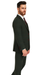 Mens Winter Suit - Suit For Cold Weather - Winter Color Tweed Herringbone Green Suit