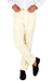 Tiglio Luxe Offwhite Semi-Wide Leg Wool Marbella Dress Pants
