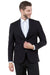 Mens Zegarie Brand Men's Basic Business Sport Coat Blazer in Black