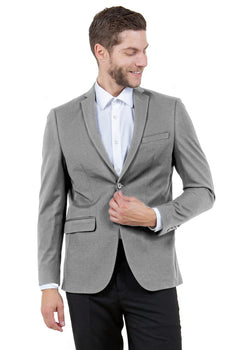 Mens Zegarie Brand Men's Basic Business Sport Coat Blazer in Grey