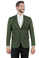 Mens Zegarie Brand Men's Basic Business Sport Coat Blazer in Hunter Green