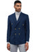 Mens Zegarie Brand Men's Classic Double Breasted Sport Coat Blazer in Navy