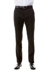 Mens Zegarie Brand Men's Designer Wool Suit Separate Pants in Black Modern Fit