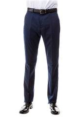 Mens Zegarie Brand Men's Designer Wool Suit Separate Pants in Navy Blue Modern Fit