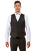 Mens Zegarie Brand Men's Designer Wool Suit Separate Vest in Charcoal Grey