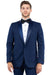 Mens Zegarie Brand Men's Modern Fit One Button Shawl Lapel Tuxedo Separates Jacket in Navy with Navy Lapel