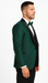 Designer Hunter Green Wedding Tuxedo for Men – Vested Floral Lace Suit