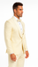 Designer Ivory Wedding Tuxedo for Men – Vested Floral Lace Suit Set