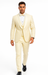 Designer Ivory Wedding Tuxedo for Men – Vested Floral Lace Suit Set