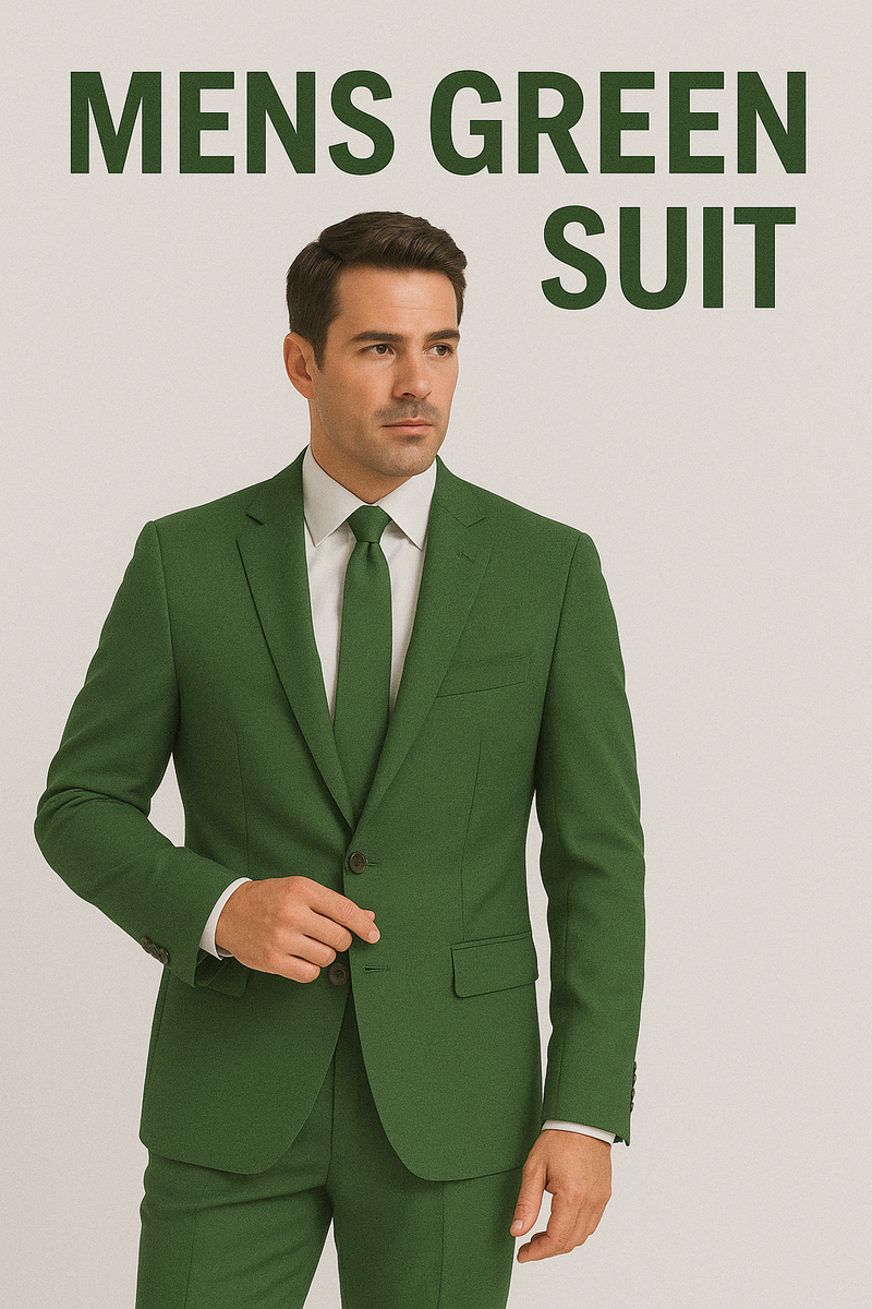 Mens Green Suit