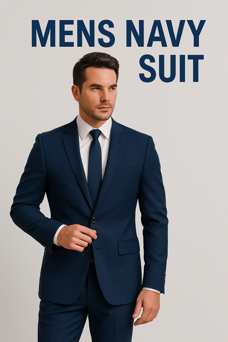 Mens Navy Suit