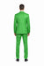 Men's  Lime Green ~ Apple   Vested 3 Piece Suit Flat Side Vented  2 button suits
