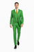 Men's  Lime Green ~ Apple   Vested 3 Piece Suit Flat Side Vented  2 button suits