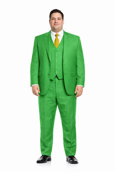 Men's  Lime Green ~ Apple   Vested 3 Piece Suit Flat Side Vented  2 button suits - Image 6