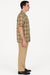 Men’s Beige Checkered Casual Shirt – Short Sleeve Comfort Fit