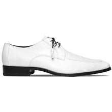 Marco Di Milano Merida White Lizard & Caiman Crocodile Oxfords Shoes