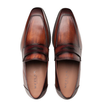 Mezlan Avenue Rubber Sole Penny Loafer