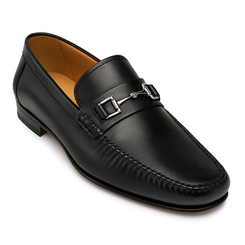 Mens Mezlan Brussels Metal Ornament Calfskin Loafer Dress Shoe in Tan - Image 19