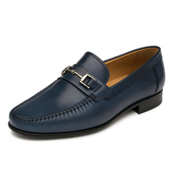 Mens Mezlan Brussels Metal Ornament Calfskin Loafer Dress Shoe in Tan - Image 10