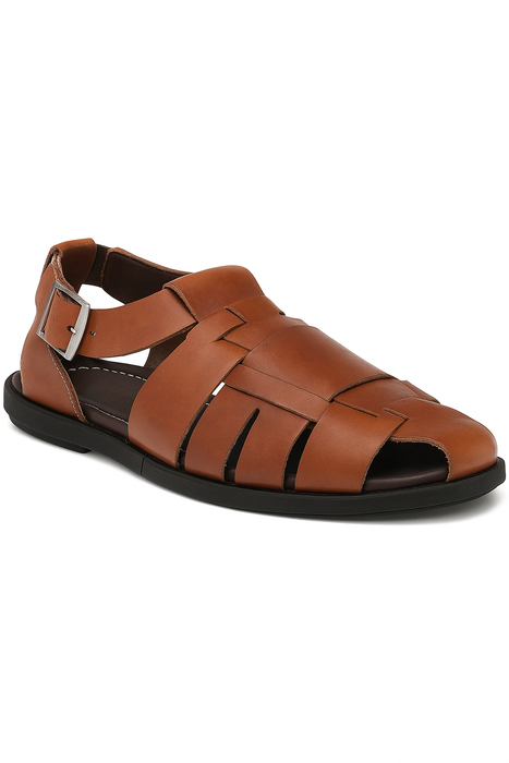 Fisherman Sandal Cognac By Mezlan Made In Spain Brand