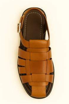 Fisherman Sandal Cognac By Mezlan Made In Spain Brand - Image 8