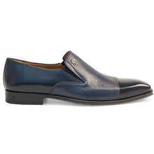 Mezlan Milani Deerskin Cap Toe Loafers Blue (18984)