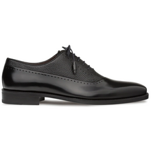 Mezlan Postdam Deerskin Calfskin Shoes Black (16409)