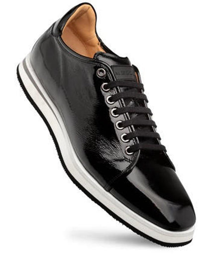 Mens Exotic Sneakers - Alligator Sneakers By Brand in Color Black Cartuja