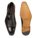 Mezlan Mens Mezlan Phoenix Monk Strap Deerskin Cap Toe Dress Shoe in Black - LAST CALL 14