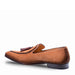 Mens Mezlan Plazza Suede & Calfskin Tassel Loafer Dress Shoe in Cognac