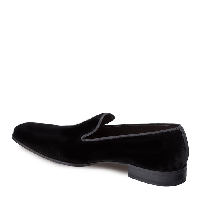 Mens Mezlan Lublin Velvet Tuxedo Loafers in Black - LAST CALL 9,9.5,10.5,11,12
