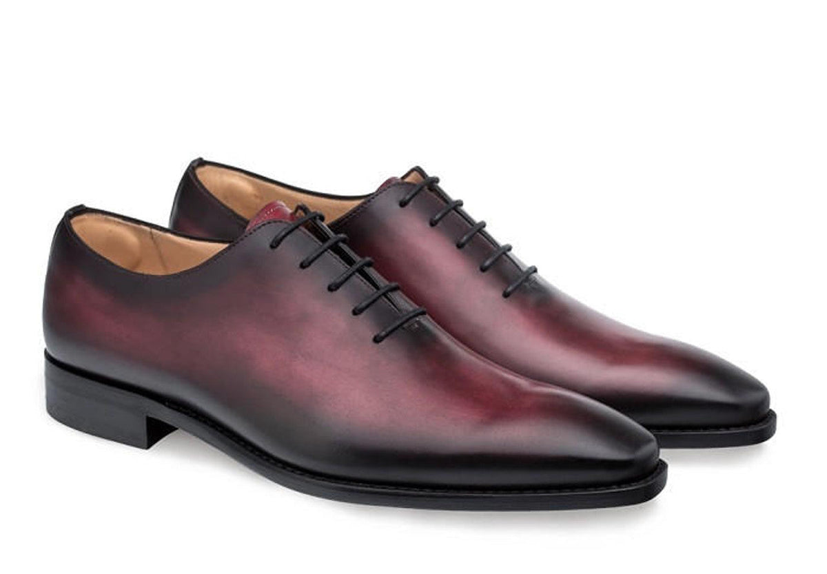 MEZLAN OXFORD DRESS SHOES MENS SIZE 11 OXBLOOD CAP SQUARE TOE MADE SPAIN LEATHER Oxford Mezlan Red Dress Shoes for Men for sale | eBay main image 3