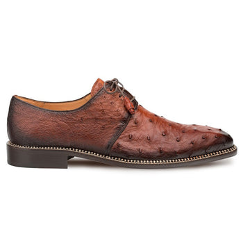 Mezlan Tillson Ostrich Plain Toe Blucher Brandy (4732-S)