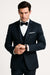 Midnight Navy Blue Wedding Tuxedo With Satin Framed Lapel