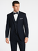 Midnight Navy Blue Wedding Tuxedo With Satin Framed Lapel