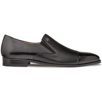 Mezlan Milani Deerskin Cap Toe Loafers Black (18984)
