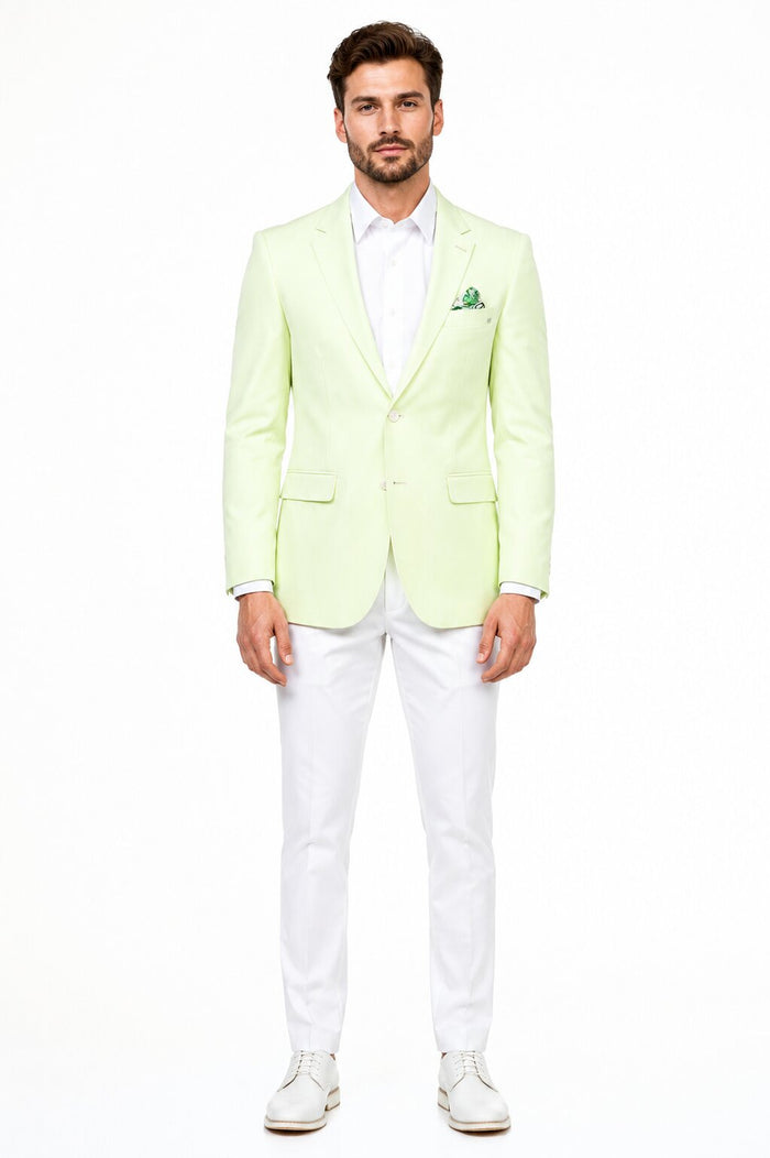 Mint Green Blazer - Light Green Blazer For Men