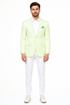Mint Green Blazer - Light Green Blazer For Men